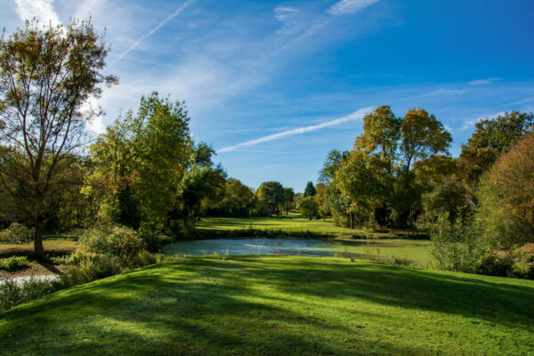terrain de golf avec étang 2